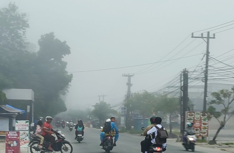 Langit Pekanbaru Berkabut di Pagi Hari, Ini Penjelasan BMKG