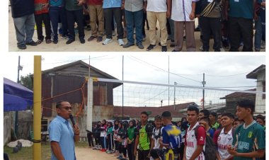 Ketua KONI Kota Dumai Buka Turnamen Voli Generasi Bangsa, Minta Junjung Tinggi Sportivitas