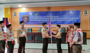 Ketua Kwarcab Kota Pekanbaru Buka Kursus Pengelola Gugus Depan, Ini pesannya  