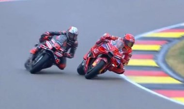 Sang 'King Sachsenring' Marc Marquez Podium Satu Usai Jajal Balapan Sprint di Kondisi Hujan