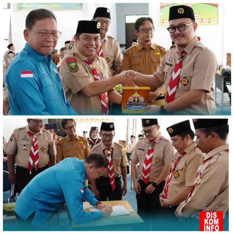 Kwarcab Rohul Sosialisasi KTA Nasional dan Penguatan Pendidikan Kepramukaan 