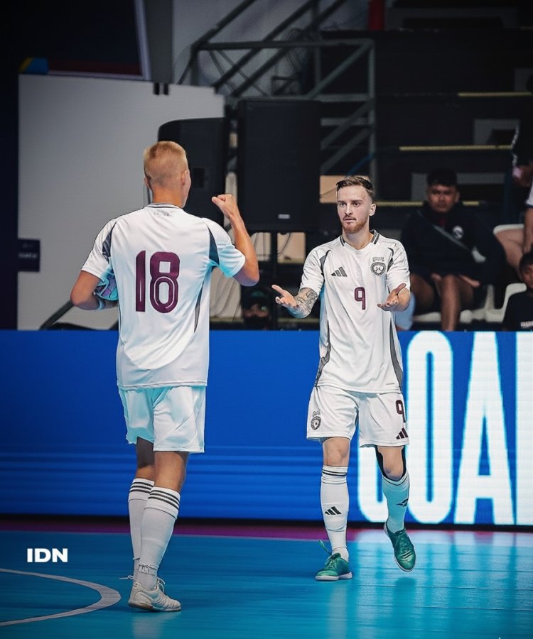 Hasil Timnas Futsal Indonesia vs Latvia 2-3, Latvia Juara AQUA Futsal Four Nations Cup 2025, Viktor Kulepovs Jadi Top Skor