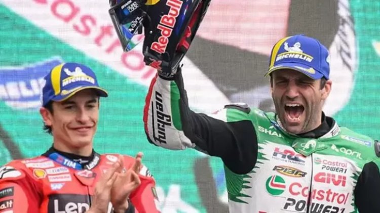 Meski Pakai Motor Lapis Dua, Johann Zarco Menang Race Dalam Balapan Hujan MotoGP Prancis 2025 