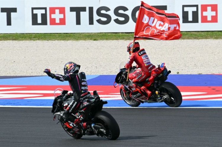 Marc Marquez 'Tutup Mulut' Orang Italia Usai Menang Race di Kandang VR46