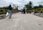 Jembatan Sungai Rokan di Ujung Batu Hanya Boleh Dilintasi Sepeda Motor dan Mobil Kecil, Masih Uji Coba Dua Pekan