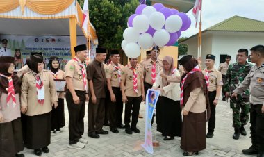 Sulastri Buka Perkemahan Besar Penggalang Kwarran Binawidya