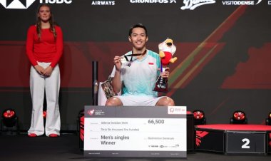 Jonatan Christie Raih Juara Denmark Open 2025, Kalahkan Shi Yu Qi dengan Skor 13-21, 21-15, 21-15