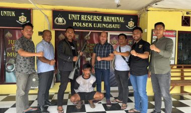 Polsek Ujungbatu Tangkap Pelaku Percobaan Pembunuhan, Buron Dua Bulan