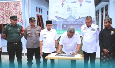 Resmikan Gedung Koperasi Merah Putih Desa Sontang, Bupati Rokan Hulu Bangun Kekuatan Ekonomi dari Bawah