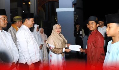 Peringatan Maulid Nabi Muhammad SAW, Wabup Rohul Syafaruddin Poti Ajak Masyarakat Teladani Sifat Rasulullah
