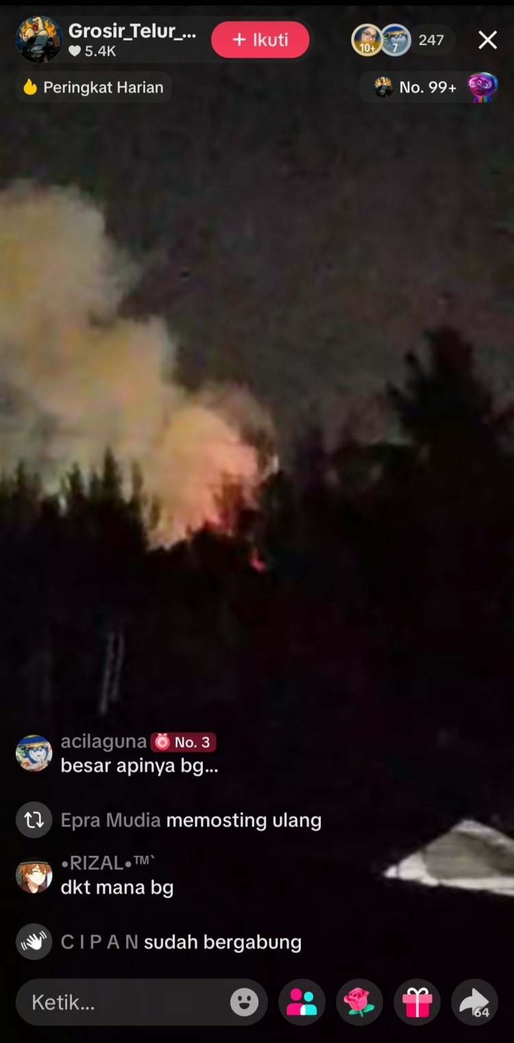 BREAKINGNEWS:   Kilang Pertamina Dumai Riau Terbakar, Terdengar Ledakan Keras