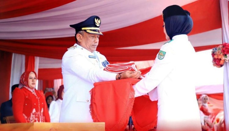 Bupati Rohul Anton Pimpin Upacara Detik-detik Proklamasi HUT RI Ke-80, Ketua DPRD Bacakan Naskah Proklamasi