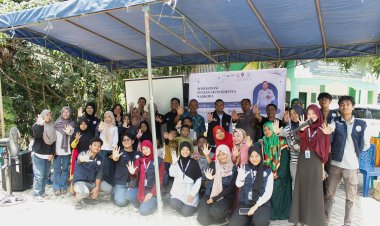 Mahasiswa KKN MBKM FISIP Universitas Riau Gandeng KIPAN Saat Sosialisasi Cegah Bahaya Narkoba di Kelurahan Maharani