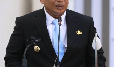 Pidato Resmi Pertama Bupati Rohul Anton Pasca Dilantik di Paripurna DPRD Rohul