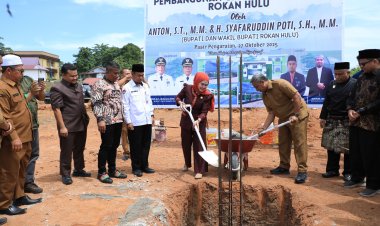 Bupati Rohul Lakukan Peletakan Batu Pertama Gedung MAS Tahfidz