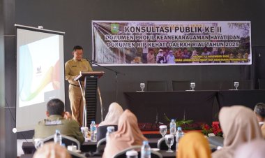 Buka Konsultasi Publik RIP-KH, Sekdaprov Riau: Perkuat Komitmen Pembangunan Rendah Karbon dan Ekonomi Hijau
