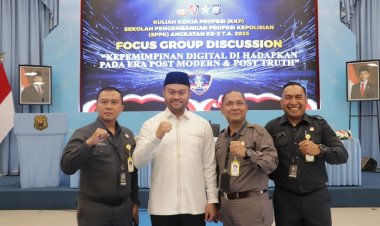 Pererat Hubungan Polri dengan Pemda, Sekretaris Komisi I DPRD Riau Ikuti FGD Kuliah Kerja Profesi Peserta Didik SPPK Angkatan ke-2