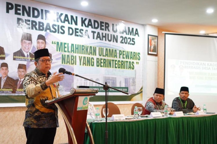 Pemprov Riau Dukung Penguatan Kapasitas Ulama, MUI Gelar Pendidikan Kader Berbasis Desa Tahun 2025