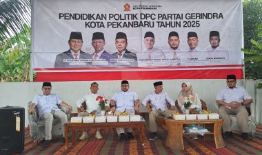 Solidkan Partai, Gerinda Pekanbaru Road Show Pendidikan Politik