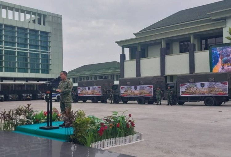 Kodam XIX Tuanku Tambusai Kirim 12 Truk untuk Bantu Korban Bencana di Aceh, Sumut dan Sumbar