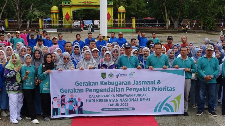 Bupati Inhil Herman Tekankan Pencegahan Lebih Baik Daripada Mengobati pada Puncak HKN 2025