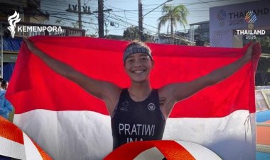 Martina Ayu Pratiwi Atlet Triathlon Indonesia Jadi Peraih Medali Terbanyak SEA Games 2025 Thailand