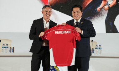 PSSI Akan Bawa Timnas Indonesia ke Level Lebih Tinggi, Erick Thohir Ajak Semua Bersatu Dukung John Herdman