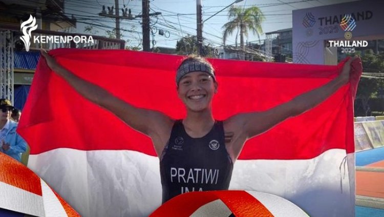 Martina Ayu Pratiwi Atlet Triathlon Indonesia Jadi Peraih Medali Terbanyak SEA Games 2025 Thailand