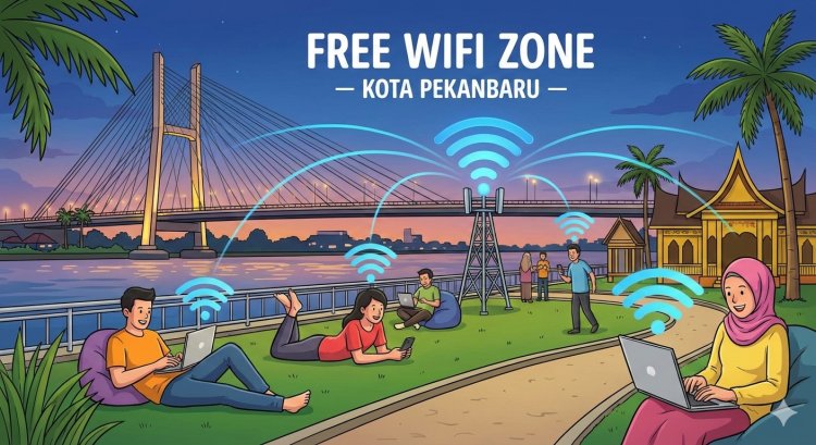 Pemko Pekanbaru akan Pasang 1.000 Titik Wifi Gratis di Ruang Publik Tahun Ini