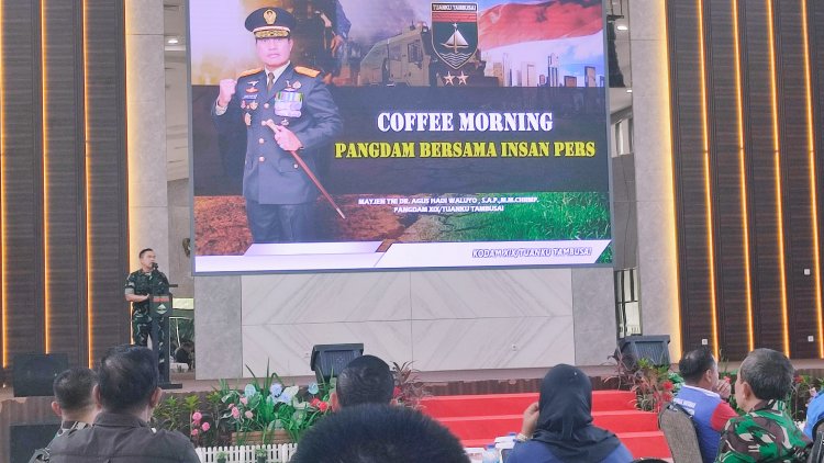 Kodam XIX/Tuanku Tambusai Gelar Coffee Morning Bersama Insan Media, Jaga Silaturahmi dan Perkuat Komunikasi