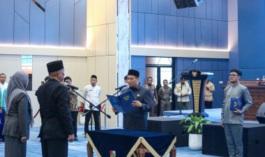 Wawako Pekanbaru Markarius Anwar Lantik 43 Pejabat Struktural dan Fungsional, Hasil Evaluasi Kinerja