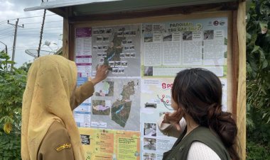 Mengabdikan Ilmu Geografi, Mahasiswa KKN PPM UGM Membuat Peta Wisata di Desa Panohan