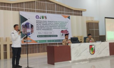 Kwarcab Pramuka Pekanbaru Sosialisasi Pendataan dan Pembuatan KTA Berbasis Aplikasi Ayo Pramuka Kwarnas