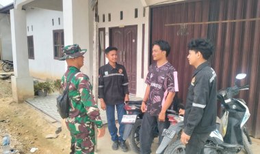 Satgas TMMD ke-127 Kodim 0301/Pekanbaru Perkuat Silaturahmi dengan Pemuda Tuah Negeri
