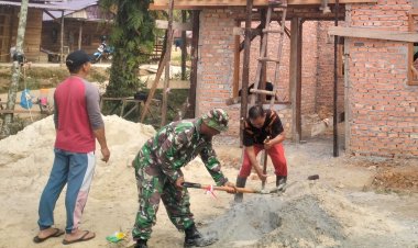 TMMD ke-127 Kodim 0301/Pekanbaru, Gotong Royong Bersama Masyarakat Jadi Nafas Pengabdian