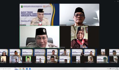 Kwarda Riau Rapat Teknis Pengajuan Tanda Penghargaan 2026 Lewat Aplikasi Ayo Pramuka