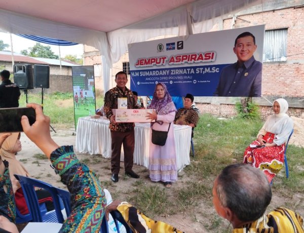 Sumardany Jemput Aspirasi di Jalan Inpres Sialang Sakti, Janjikan Pokir Untuk Kepentingan Masyarakat