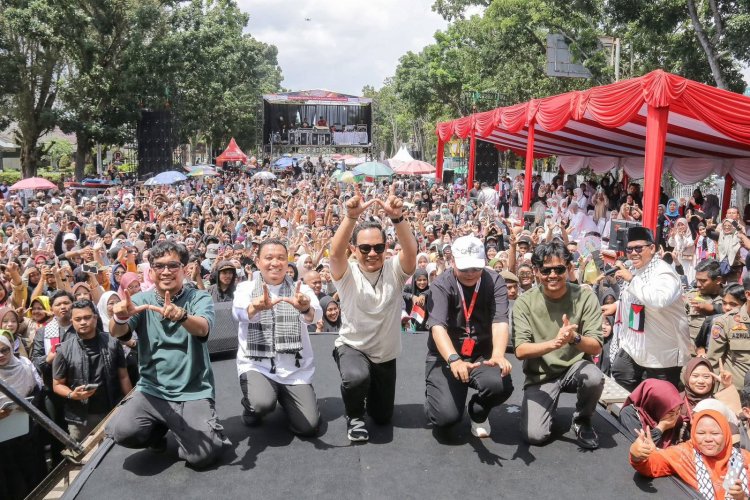 Wawako Pekanbaru Ajak Warga Dukung Palestina, Ribuan Orang Hadiri Konser Kemanusiaan untuk Sumatera dan Palestina