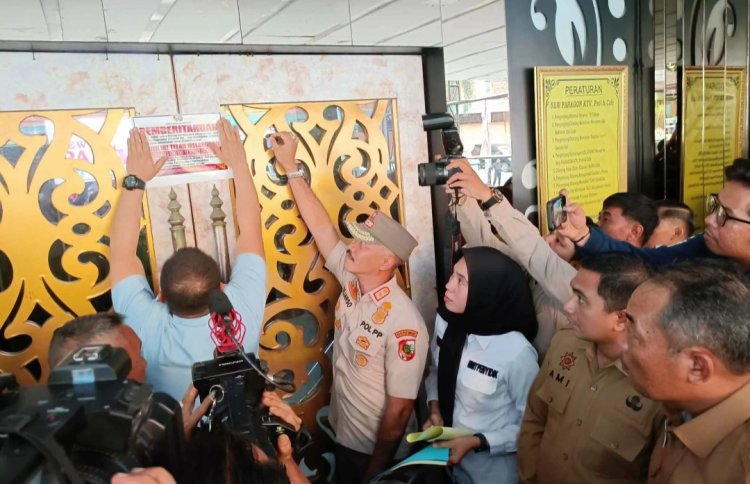 Pemko Pekanbaru Segel Paragon, Tempat Hiburan Malam Dilarang Beroperasi Selama Ramadhan 1447 H