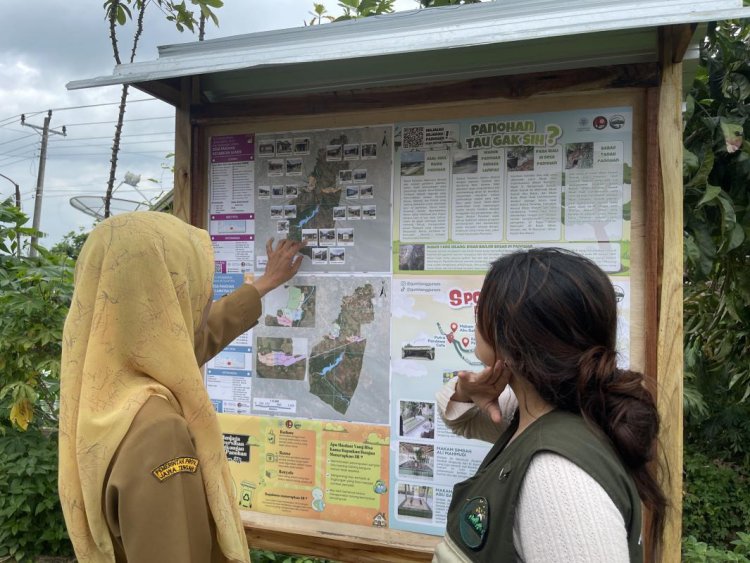 Mengabdikan Ilmu Geografi, Mahasiswa KKN PPM UGM Membuat Peta Wisata di Desa Panohan