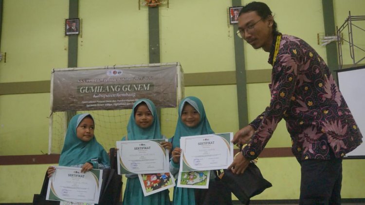 Hadirkan Ruang Ekspresi dan Kompetisi Kreatif, KKN UGM Gelar Semarak Bintang Kecil di SDN Banyuurip