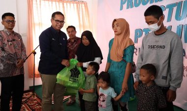 PTPN IV Regional III Jalankan Program Intervensi Stunting untuk 100 Anak di Rokan Hulu, Salurkan Makanan Tambahan Bergizi