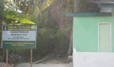 Satgas TMMD ke-127 Kodim 0301/Pekanbaru TMMD ke-127 Rampungkan 100 Persen Rehab 5 MCK di Tuah Negeri,  Hadirkan Sanitasi Layak dan Bersih 