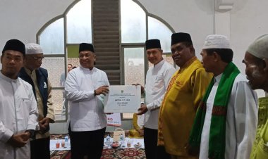 Bupati Rokan Hulu Anton Ikuti Safari Ramadhan 1447 Hijriah di Kampung Halaman