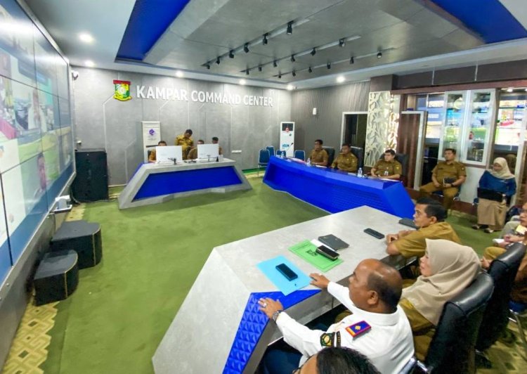 Bupati Kampar Ikuti Zoom Meeting Rakor Pengendalian Inflasi Bersama Pemerintah Pusat