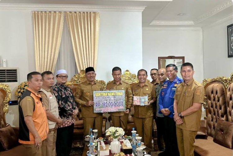 Pemkab Kampar Salurkan Donasi untuk Korban Bencana di Lima Puluh Kota
