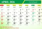 Daftar Tanggal Merah dan Libur Nasional April 2026, Ada Long Weekend!