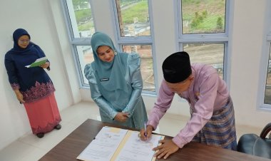 Dispussip Rohul Teken MoU dengan Perguruan Tinggi dan Sekolah