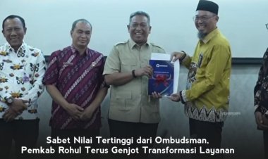 Pemkab Rohul Sabet Nilai Tertinggi dari Ombudsman, Komitmen Genjot Transformasi Layanan