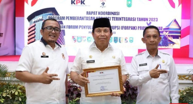 Rokan Hulu Tiga Besar Terbaik Survey Integritas KPK di Riau 2024